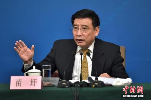 資料圖：苗圩。<a target='_blank' href='http://www.chinanews.com/'>中新社</a>記者金碩攝