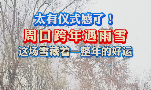 太有儀式感了！周口跨年遇雨雪 這場雪藏著一整年的好運